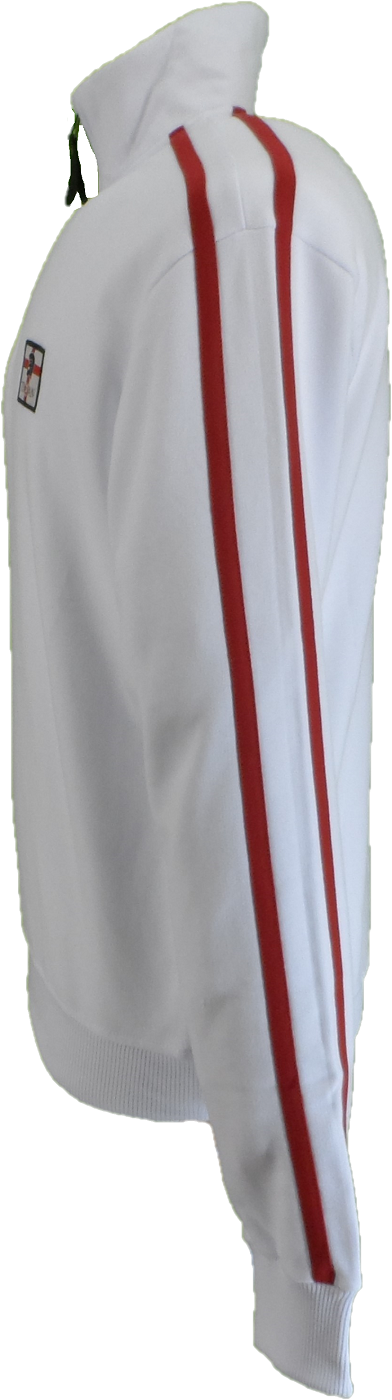 Trojan Mens White Quarter Zip St George Sweat Top