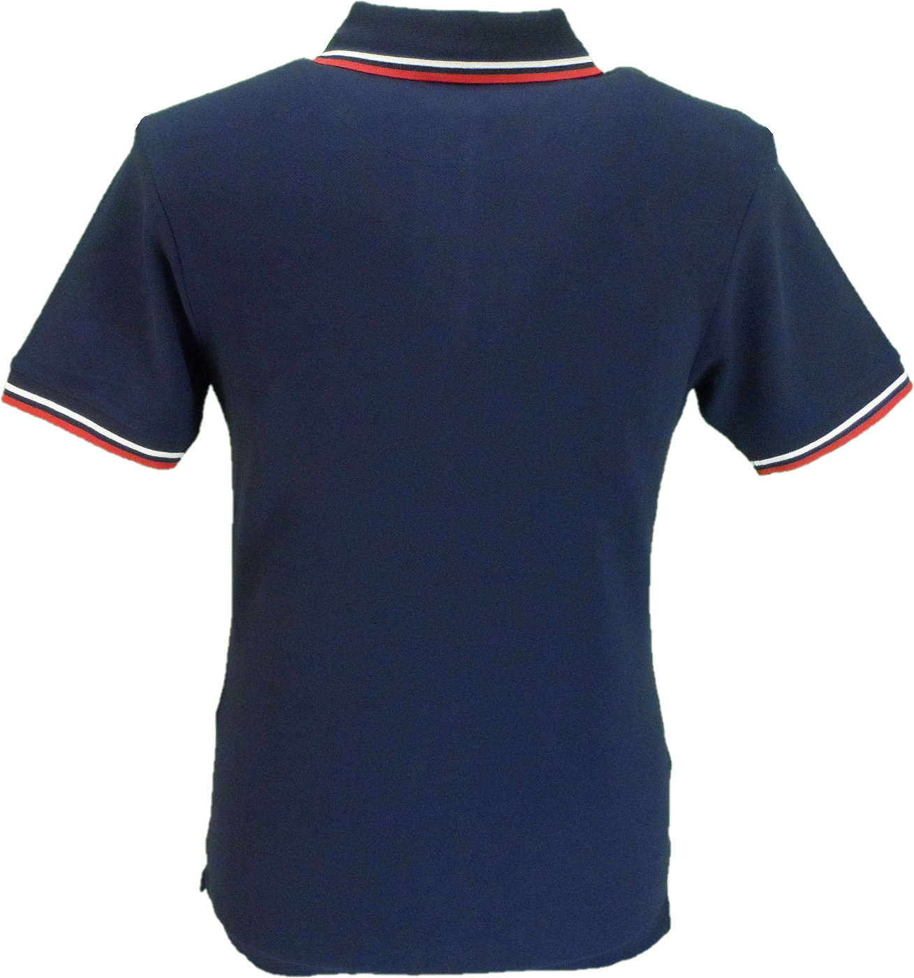 Trojan Mens Navy Blue St George Badge Twin Tipped Polo Shirt