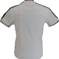 Trojan Mens White St George Badge Tipped Pique T Shirt