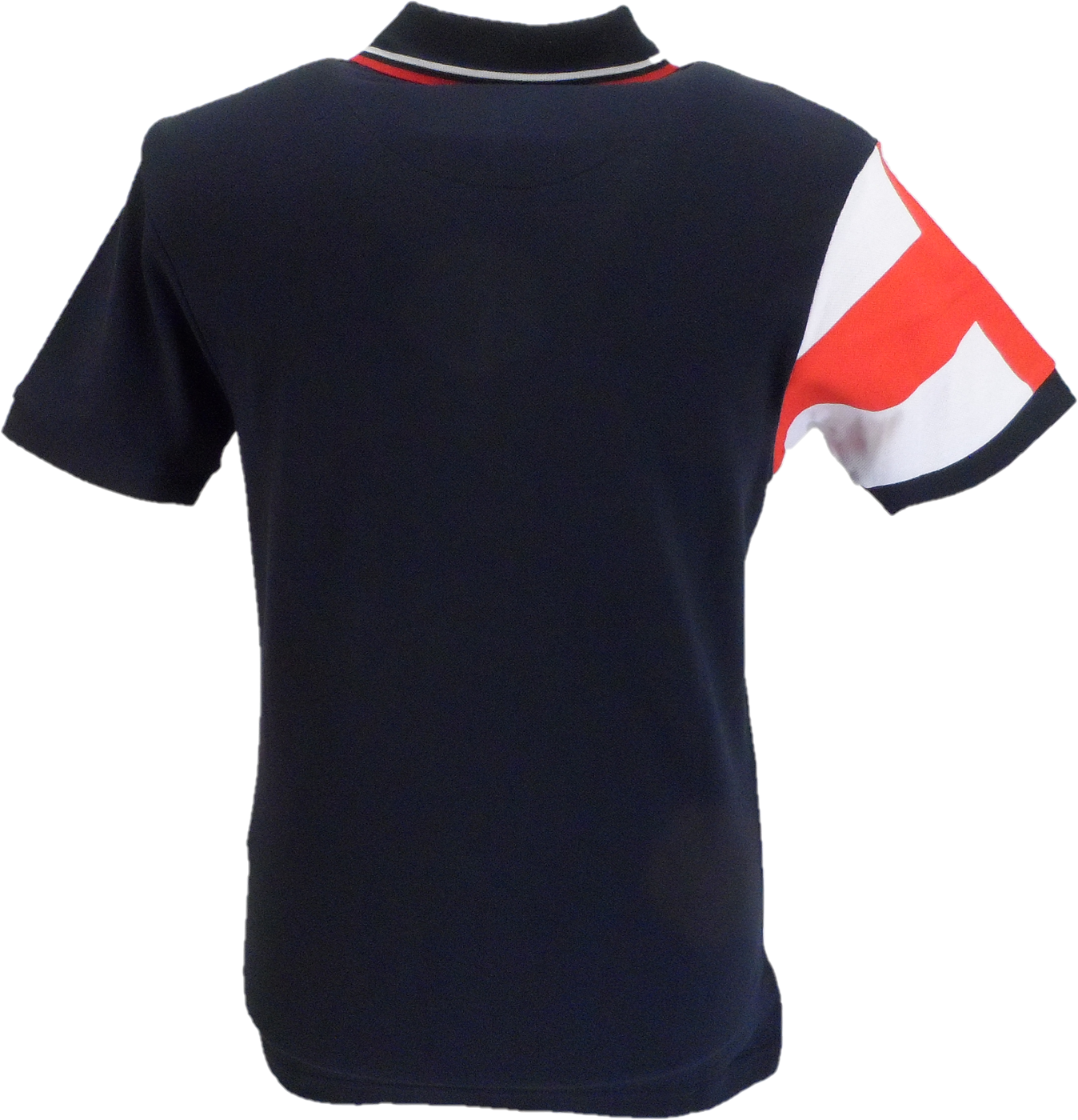 Trojan Mens Navy George Flag Twin Tipped Polo Shirt