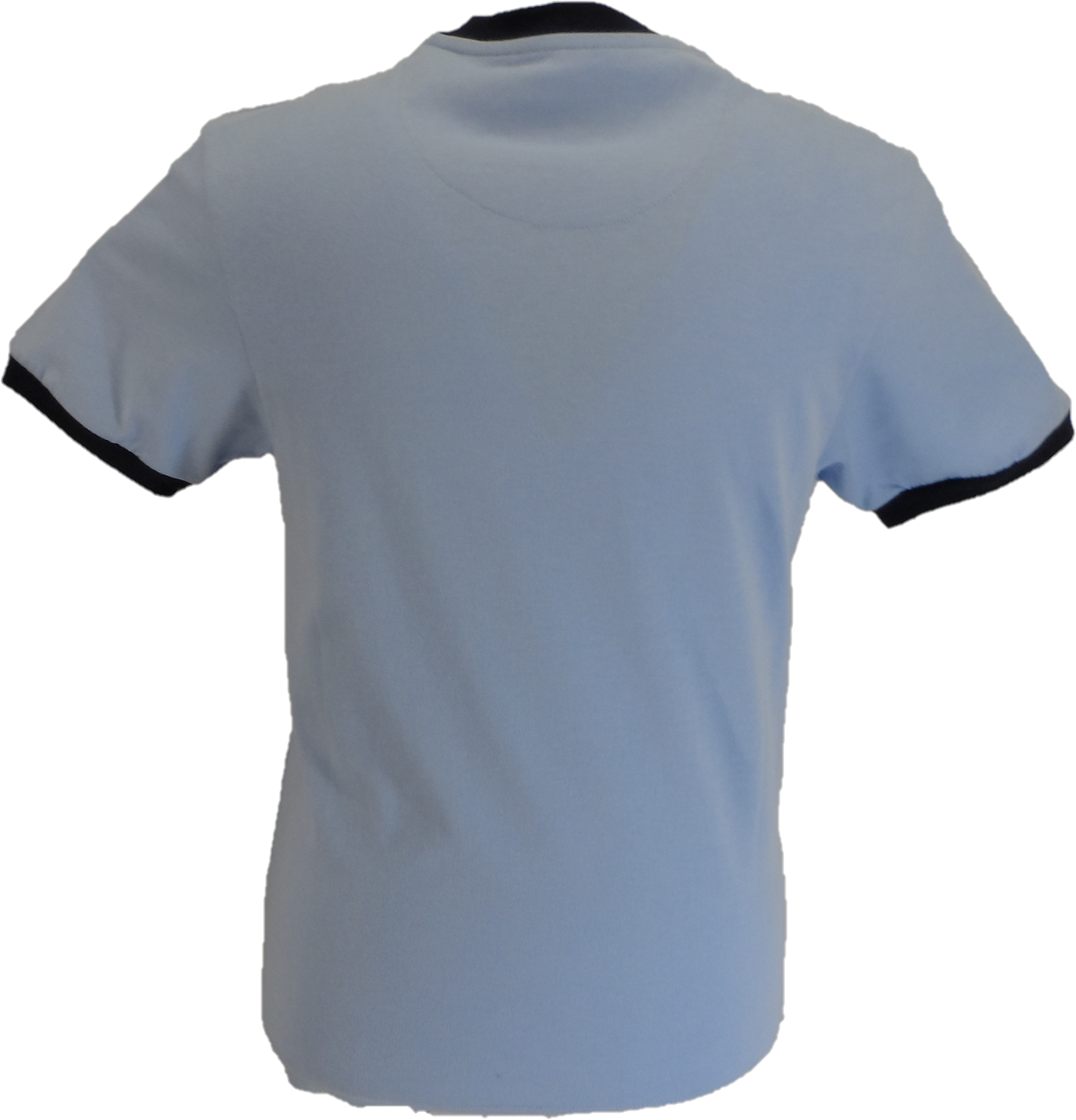 Trojan Mens Powder Blue Target 100% Cotton Peach T-Shirt