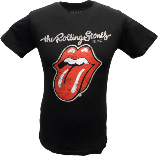 Magliette da uomo Officially Licensed The Rolling Stones, logo classico sulla linguetta