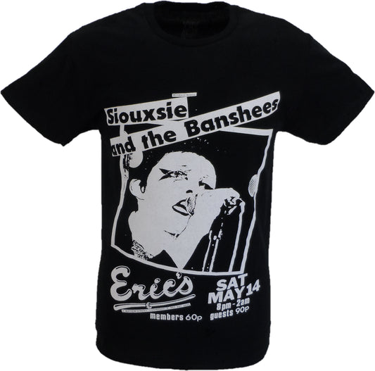 Mens Black Official Siouxsie and The Banshees Live at Erics T Shirt