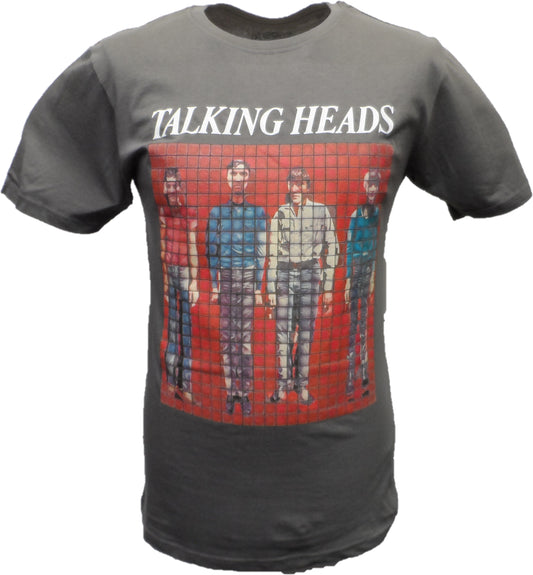 Herre officiel licenseret talking heads pixel portræt t-shirt