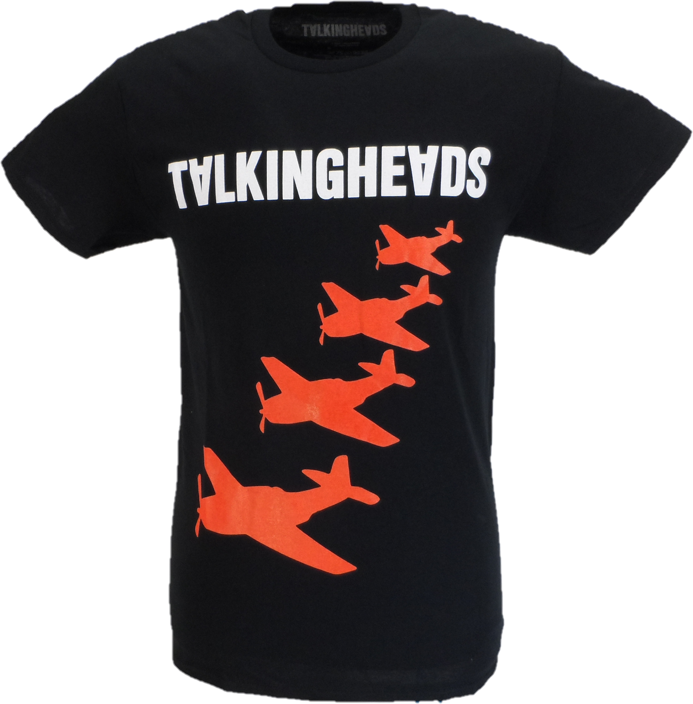 Mens Official Licensed Talking Heads 4 Planes Hands T Shirt