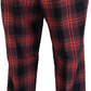 Relco Mens Grey and Red Tartan Vintage Sta Press Trousers