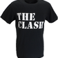Mens Black Official The Clash Stencil Logo T Shirt