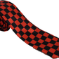 Mazeys Mens Retro Checkerboard Skinny Ties