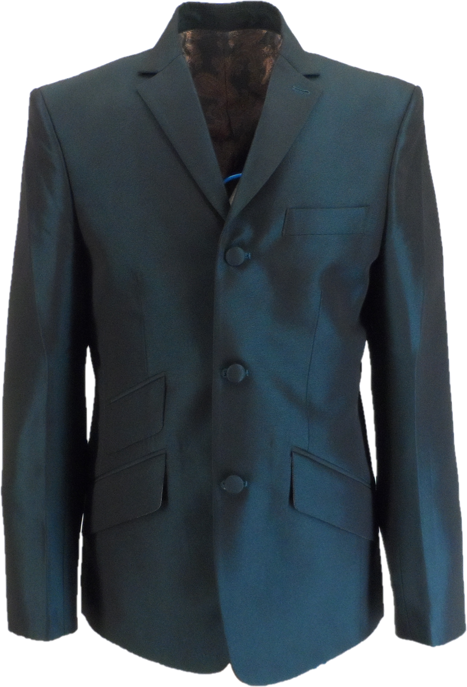 Mazeys Mens Tonic Dark Green Suit Trousers