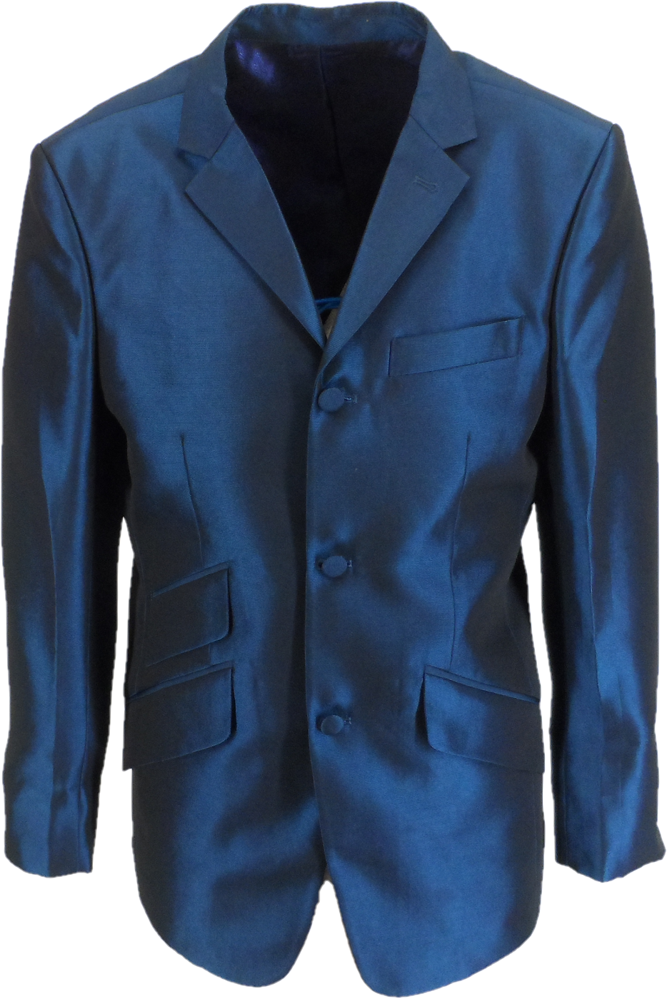 Mazeys Mens Teal Blue Suit Jacket