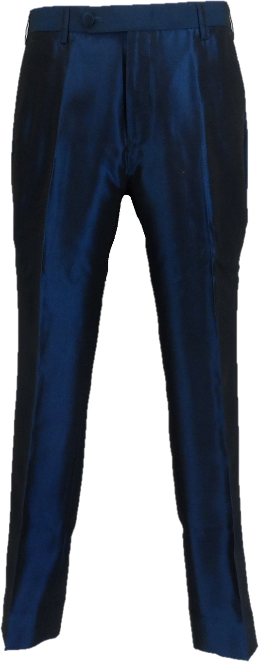 Mazeys Mens Tonic Teal Blue Suit Trousers
