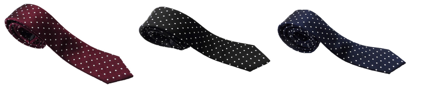 Tootal Polka Dots Silk Skinny Tie