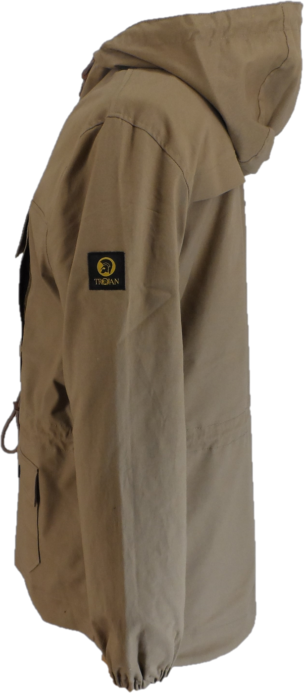 Trojan Mens Camel Brown Overhead Scooter Jacket