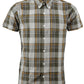 Relco Mens Grey Checked Short Sleeved Button Down Shirts