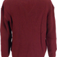 Mens Burgundy Waffle Jumper