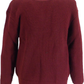 Mens Burgundy Waffle Jumper