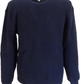 Mens Navy Blue Waffle Jumper