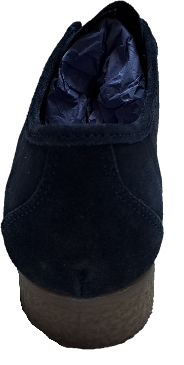 Roamers Mens Retro Navy Walibee Style Real Suede Shoes
