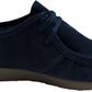 Roamers Mens Retro Navy Walibee Style Real Suede Shoes