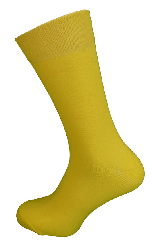 Relco Socks rétro jaunes pour hommes