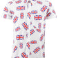 Relco Mens Union Jack Short Sleeved Button Down Shirts