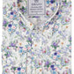 قمصان رجالي Relco بلاتينيوم بأزرار سفلية من الزهور البيضاء