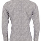 Relco platinum camisa con botones estilo retro de manga larga a cuadros geométricos para hombre