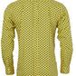 Relco Herren-Hemden im klassischen Mod-Vintage-Design in Senf und Schwarz mit Punkten