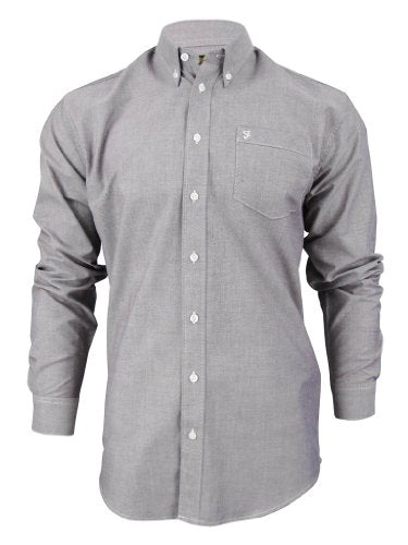 Farah Long Sleeved Oxford Button-Down Shirts