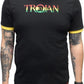 Trojan records t-shirt noir pêche avec logo rasta pour homme 100 % coton