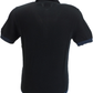 Ben Sherman Black Knitted Jacquard Mod Polo Shirt