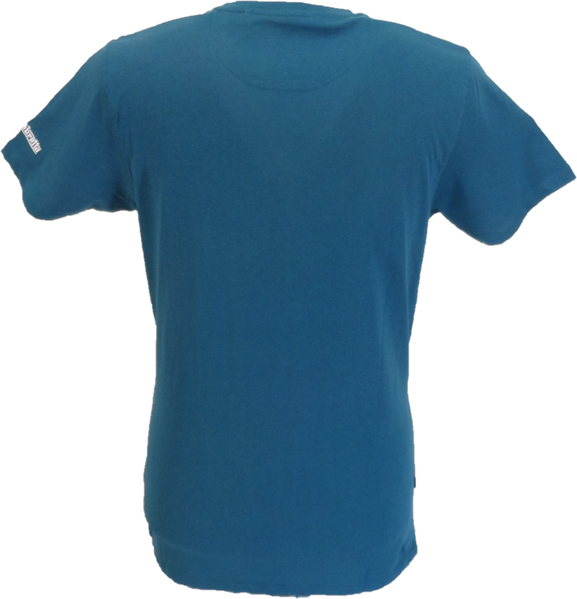 Lambretta Mens Blue Coral Logo Retro T Shirt