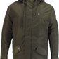 Lambretta Retro Khaki Quilted Fishtail Parka Sleeve Badges