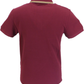 Ska & Soul Port Red Taped Stripe 100% Cotton Polo Shirt