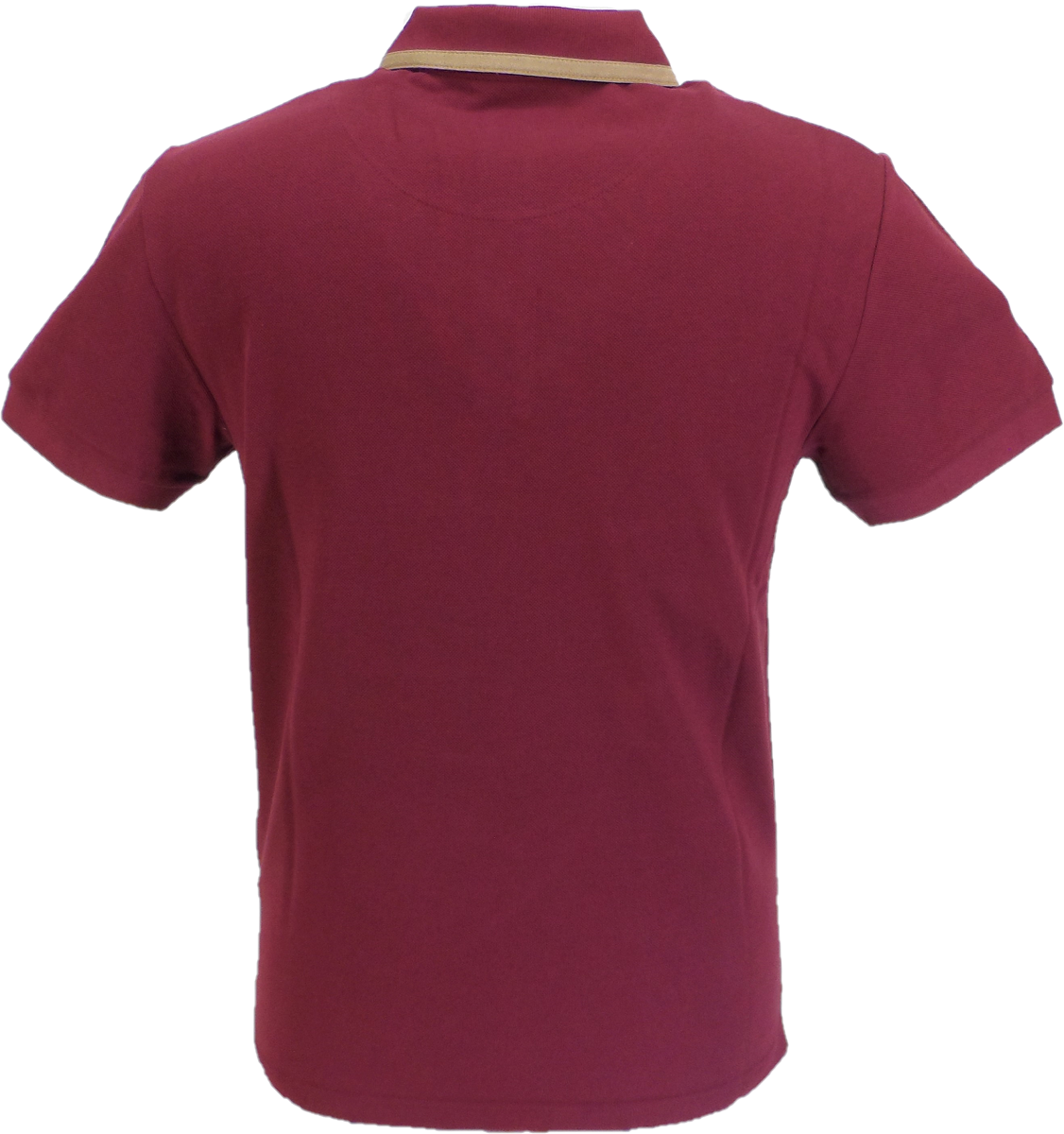 Ska & Soul Port-Poloshirt aus 100 % Baumwolle mit Streifen und Streifen in Rot