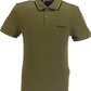 Ben Sherman Men's Signature Camouflage Green 100% Cotton Polo Shirt