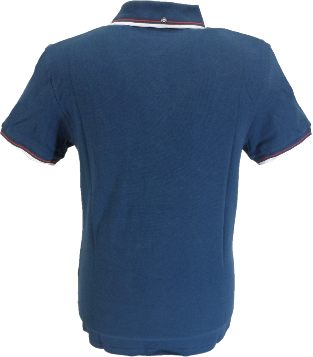 Ben Sherman Herren-Poloshirt aus 100 % Baumwolle in dunklem Blaugrün