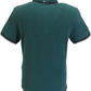 Ben Sherman Polo signature vert océan 100 % coton pour hommes