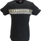 Lambretta Mens Black Classic Chest Stripe T Shirt