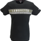 Schwarzes klassisches Herren-T-Shirt mit Bruststreifen von Lambretta