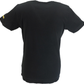 Lambretta t-shirt noir classique à rayures sur la poitrine pour hommes