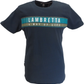Lambretta Mens Navy Blue Classic Chest Stripe T Shirt