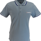 Lambretta Ashley Blue/White/Sodalite Retro Target Logo 100% Cotton Polo Shirts