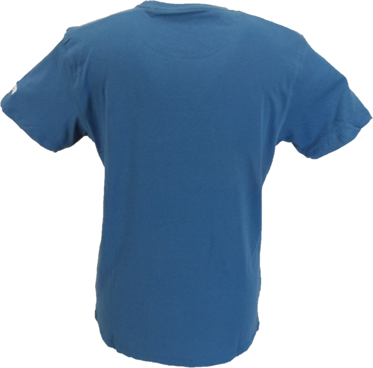 Lambretta Mens Dark Blue Target Fade Logo 100% Cotton T-Shirt