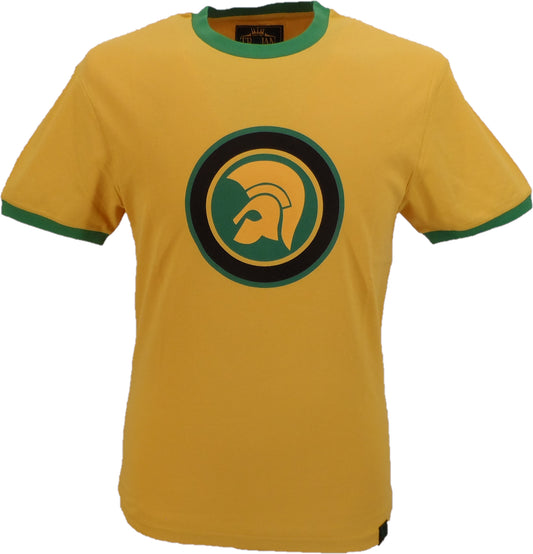 Trojan Records Mustard Yellow Classic Helmet 100% Cotton T-Shirt