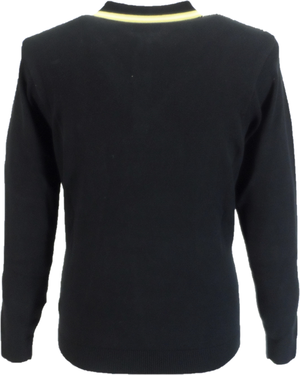 قميص بولو منسوج كلاسيكي للرجال Gabicci باللون الأسود من Ernest