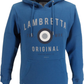 Maglia da uomo con cappuccio con logo Lambretta blu scuro