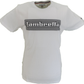 Lambretta Mens White/Black Checkerboard Block Retro T Shirt