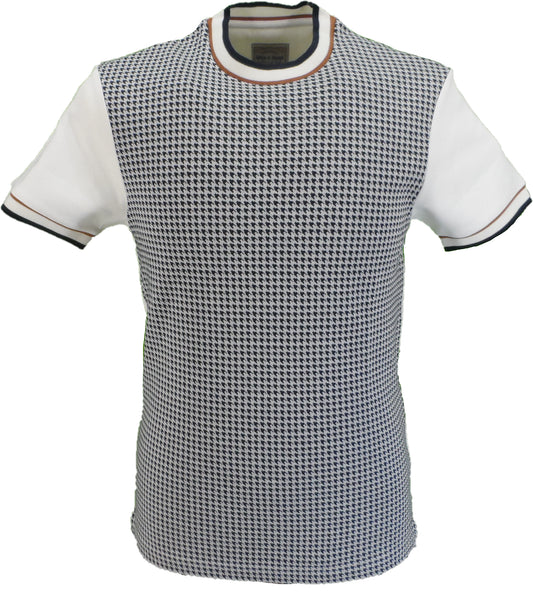 Ska & Soul Herre Ecru Houndstooth T-Shirts