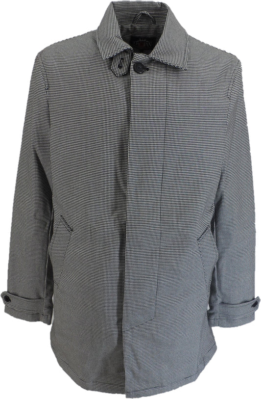 Trojan Mens Dogtooth Mac Coat